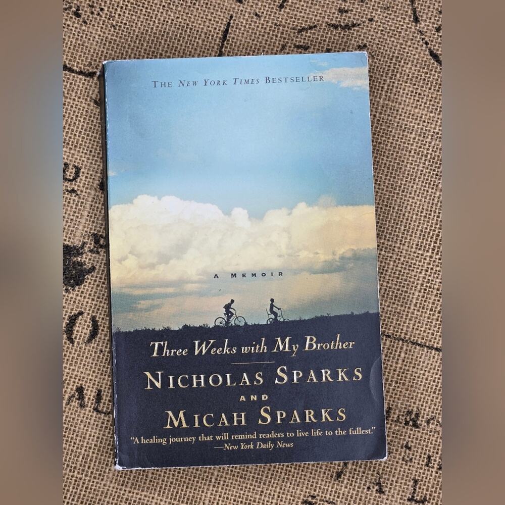 Three Weeks with My Brother by Nicholas Sparks Paperback Book